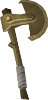 Bronze hatchet detail