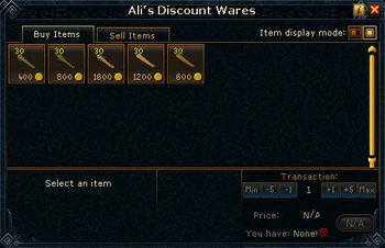 Ali's Discount Wares (Offensive blackjack) stock