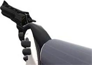 Revolver being held