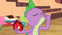 Spike licking finger S2E10