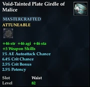 Void-Tainted Plate Girdle of Malice
