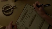 Gillian signs Jimmy's cheque