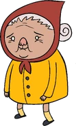Old Lady with Yellow Dress