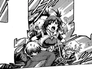 Medaka escapes with both friend and foe
