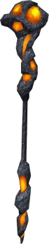 Lava battlestaff detail