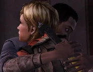 Molly hugging