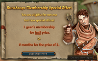 Membership offer advert