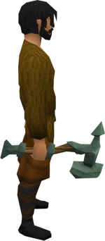Adamant warhammer equipped