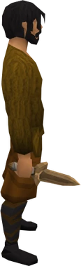 Bronze dagger equipped