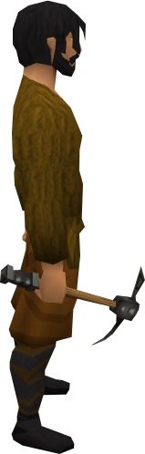 Iron pickaxe equipped