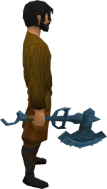 Rune warhammer equipped