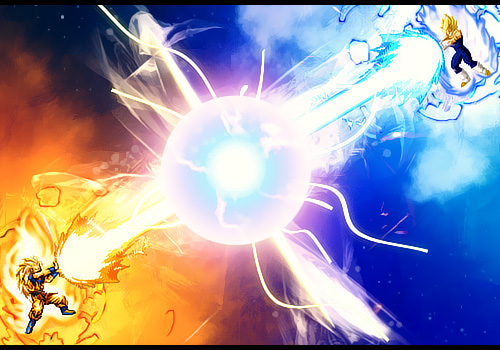 dragon ball kai goku vs vegeta