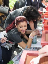 Ariana-Grande-planting-a-garden 7
