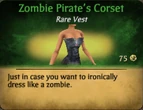 Pirate zombie corset female