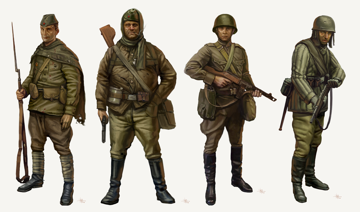 Call of Duty: World at War (Concept Art Red Army)