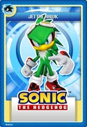 Jet stampii trading card