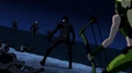 Nightwing and Artemis vs Aqualad and his minions.png