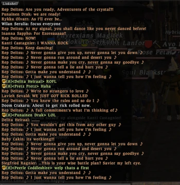 FFXIV GM Rickroll