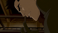 Mako fighting Amon's bloodbending grip
