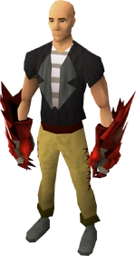 Dragon claws equipped