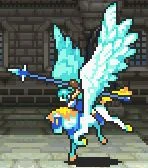 Thite's static battle pose as a Pegasus Knight