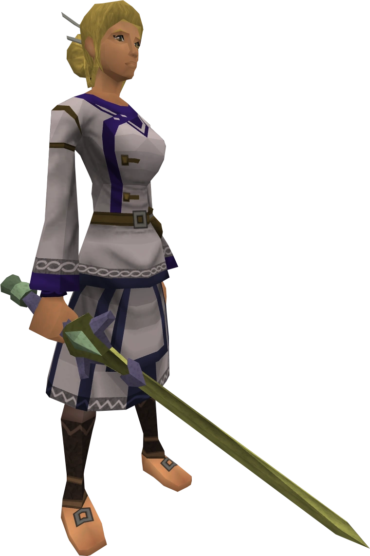 Zephyrium longsword equipped