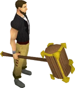 Gadderhammer equipped