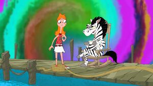 Candace with Zebra