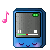 Blue mp3 icon by plasticumbrella-d4avlvo