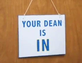Dean Pelton's office hours