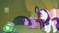 The mane cast leaving the critters' home S3E03