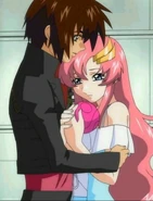 Kira Begs Lacus for Freedom Gundam