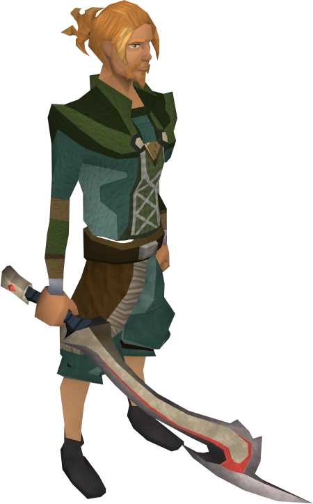 Korasi's sword equipped