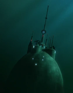 Mon Calamari central planetary scanner mast