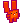 Red rabbit walking