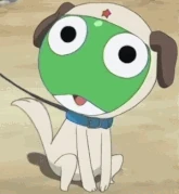 Keroro as a dog