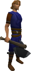 Primal hatchet equipped