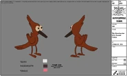 Modelsheet thewoodpecker-2insunsetcolors