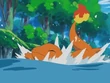 EH14 Charmander cayendo al río