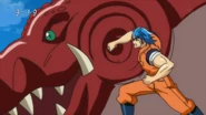 Toriko punching Galala Gator