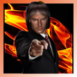 PT Poser flame bg