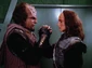 Worf and K'Ehleyr say goodbye
