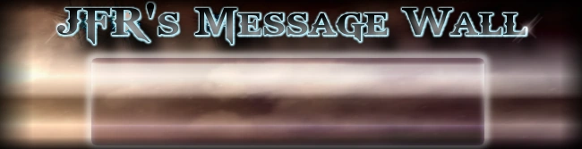 JFR message wall banner