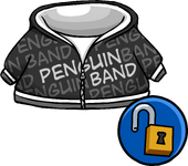 Black Penguin Band Hoodie clothing icon ID 14073