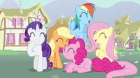 Rarity & Rainbow Dash laughing S3E5
