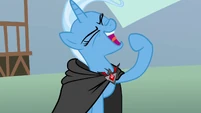 Trixie shouting in victory S3E5