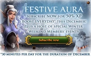 Festive Aura in-game ad