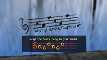 Inscripción Canción Sol OoT
