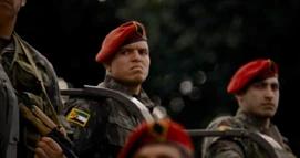 Expendables Henry Kingi Jr. and unknown as Garza gaurds