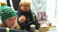 Hannah and Duncan with Hannah new DVD